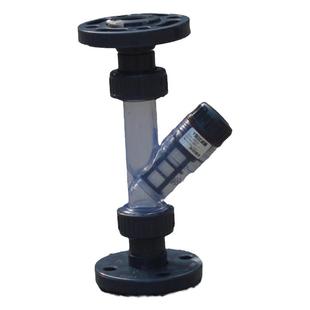 法兰式塑料Y型过滤器 DN15/20/25/32/40UPVC管道带滤网过滤器耐压