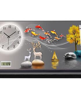 万年历电表箱装饰画静音钟表