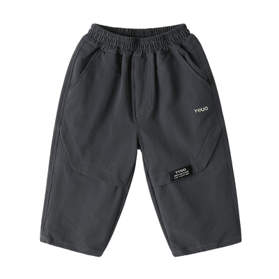 右欧男童工装裤女童长裤秋季新款