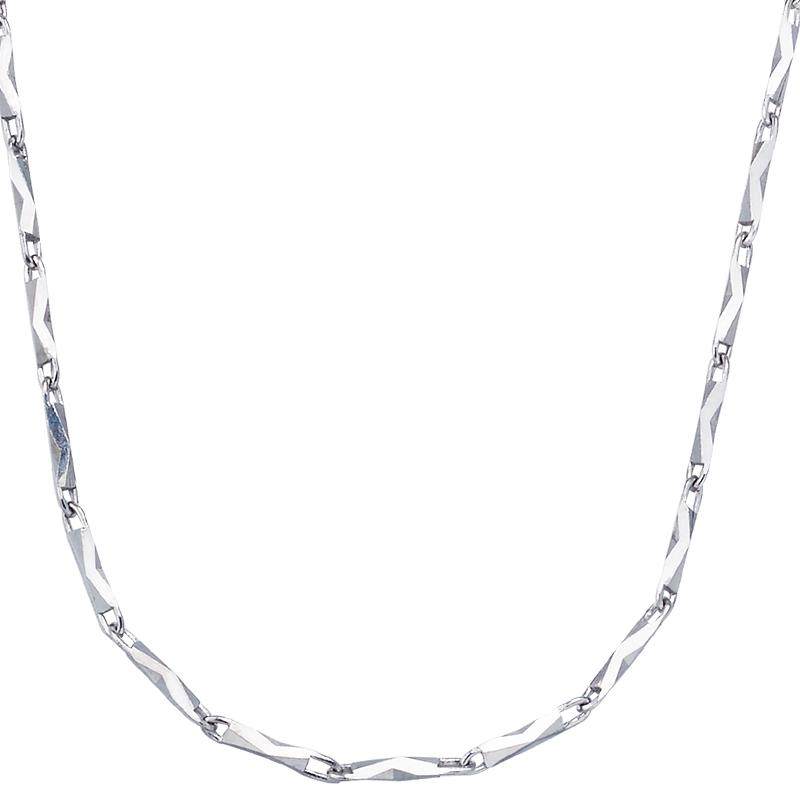 周生生Pt950铂金车花链素链白金项链项链33945N计价