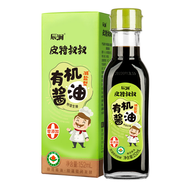 儿童生抽有机酱油辰涧无添加