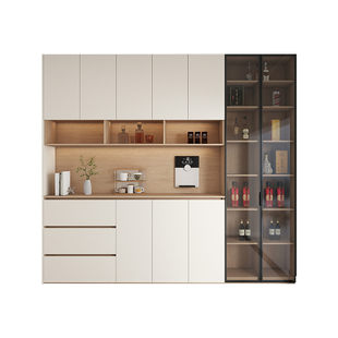 好莱客轻定制鞋柜玄关柜入户柜奶油风一体家用进门大容量门厅柜子