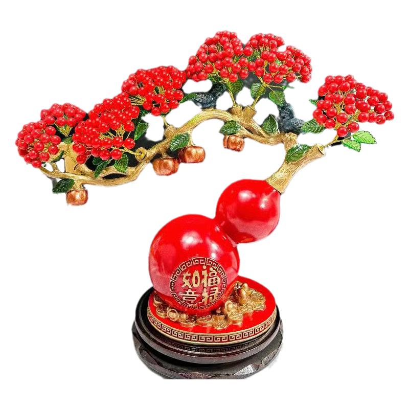 發(fā)財(cái)果手工diy制作材料家居飾品擺件仿玉招財(cái)樹(shù)材料包發(fā)財(cái)樹(shù)