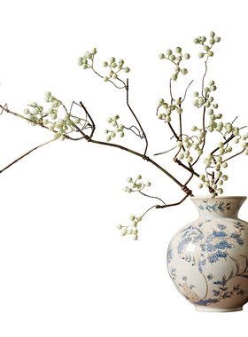 仿真花马桑果假花束摆设干花客厅