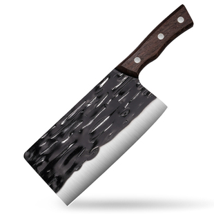 锻打菜刀加厚斩切两用50Cr15mov高碳钢菜刀易磨锋利砍大骨头专用