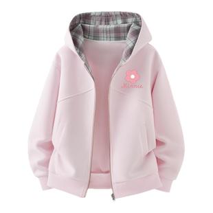 迪士尼女童春装外套童装女装2026新款外出运动漂亮春秋款儿童上衣