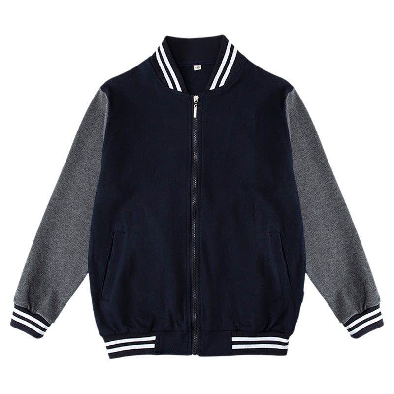伊顿中小学生学校校服英伦藏青拉链校服棒球服运动服卫衣套装校服