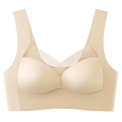 无痕冰丝内衣女大码运动文胸