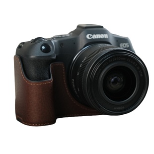 SVEN佳能R8保护套r50相机包RP壳R62底座真皮复古r10配件r7相机套