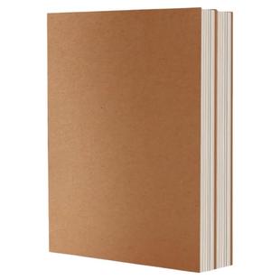 复古牛皮纸笔记本子空白本简约记事本高颜值A5草稿本加厚横线内页