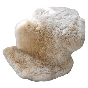 珑衍家居新西兰羊毛皮坐垫客厅沙发垫卧室床边垫轻奢长毛地垫地毯