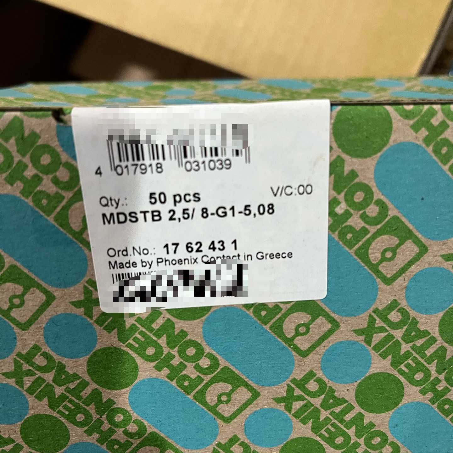 菲尼克斯PHOENIX MDSTB 2,5/8-G1-5,0