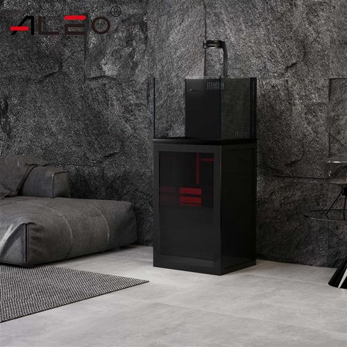 莱易欧工业风底滤缸超白玻璃鱼缸客厅家用方缸造景水族箱