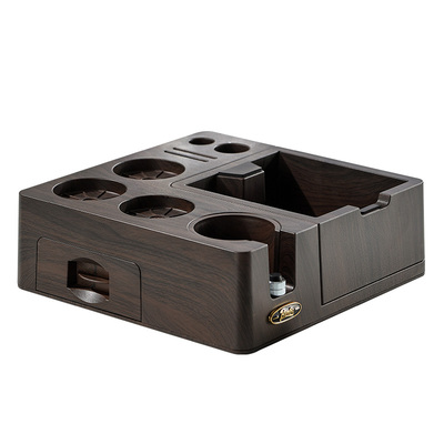 Bincoo多功能咖啡压粉底座布粉器压粉器大容量敲渣盒套装51/58mm