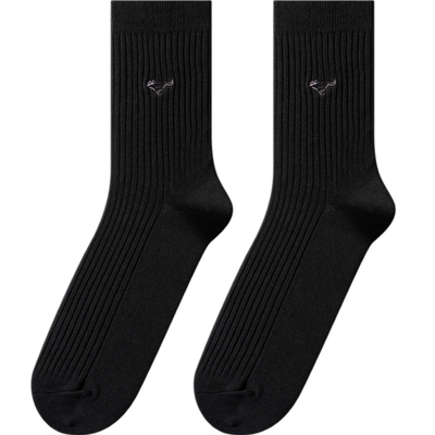 七匹狼男士男长袜防臭黑白色袜子