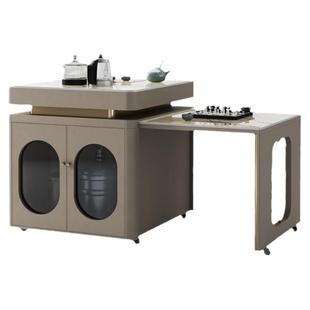 诚骏岩板移动岛台餐桌一体厨房单独岛台柜分体工作台家用轻奢茶桌