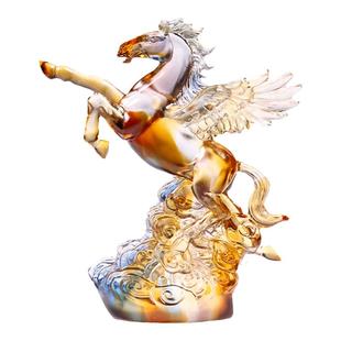 琉璃马摆件马到成功飞马招财家居装饰礼品创意工艺品送礼高端礼物