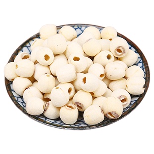 湖南特产500g去芯白莲子新鲜莲米无芯去皮湖南湘潭莲子官方旗舰店