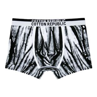 Cotton Republic/棉花共和国男士平角内裤棉质中腰性感印花男内裤
