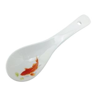 小勺子陶瓷汤勺家用瓷勺调羹汤匙喝汤酒店餐厅饭店创意餐具三弯