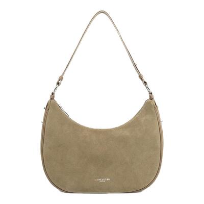 Lancaster兰卡斯特 Suede系列麂皮质感小牛皮单肩包 大号