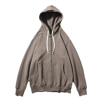 美式520g纯棉重磅连帽卫衣开衫