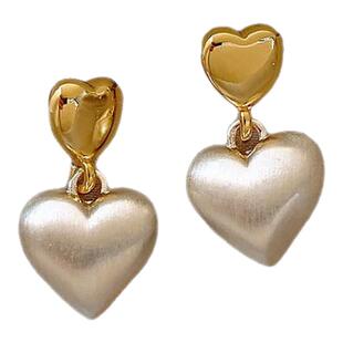 章若楠同款爱心耳钉女2025新款高级感巨好看耳环独特绝美心形耳饰