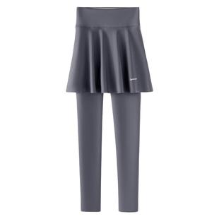 裤裙一体假两件鲨鱼裤女外穿秋冬加绒加厚打底裤高腰瑜伽裤