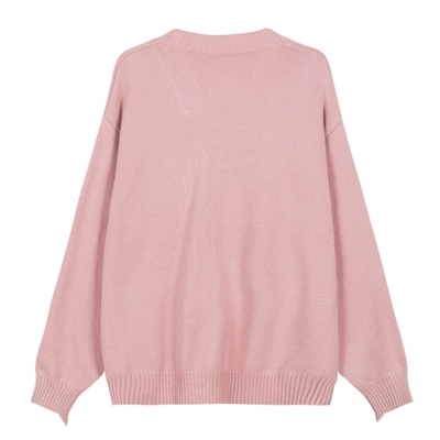 bosie针织开襟毛衣开衫V领设计款