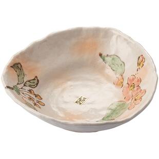 同合进口釉下彩山樱唐草多用钵日式田园风复古陶瓷大盘深盘