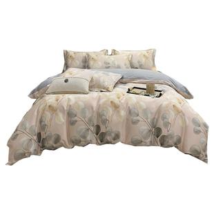 高端100支长绒棉四件套轻奢全棉贡缎被套床单三件套全棉套件定制