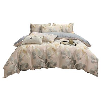 100支长绒棉四件套贡缎织造