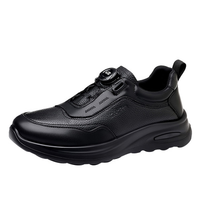 木林森男士厚底防滑休闲皮鞋