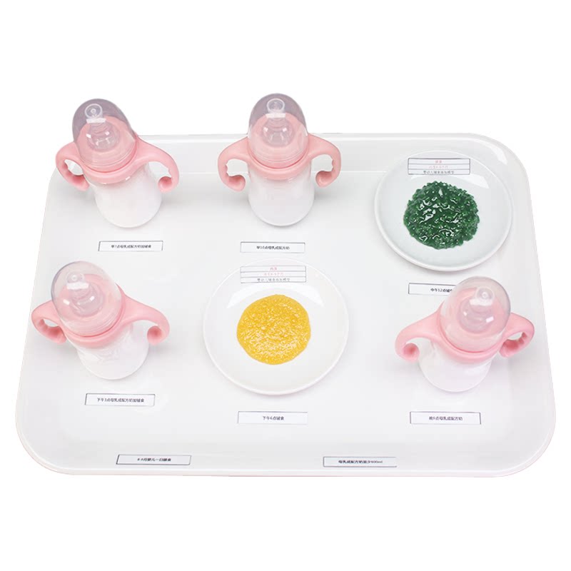 营养膳食宝塔模型 婴幼儿辅食食物交换份模型金字塔 迷你食物模型