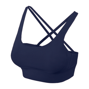 九山运动内衣女红色瑜伽服套装高级感防震文胸美背心式跑步健身服