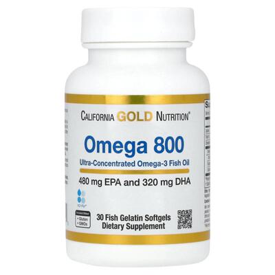 CGN加州黄金欧米伽800深海鱼油高纯度omega3甘油三酯