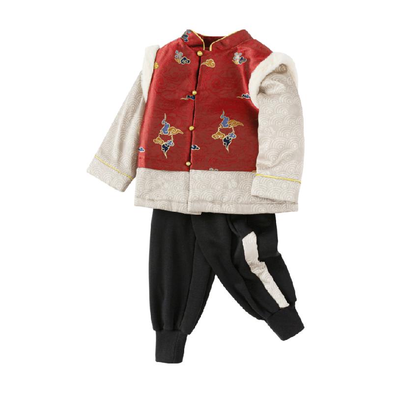 巴拉巴拉加绒冬装新款儿童服装