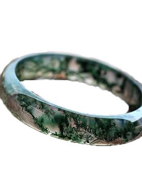 绿色异象一物一图证书玛瑙手镯