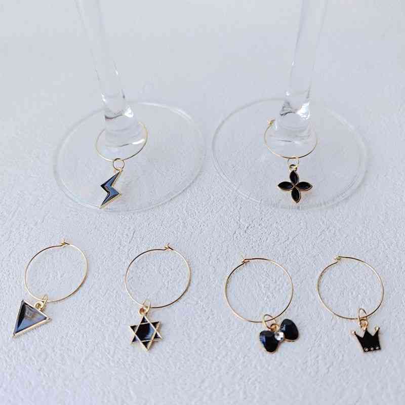 创意杯子区分器聚会酒杯标识水杯识别器酒会宴会水杯茶杯区分标记