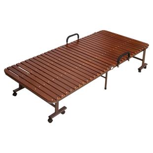 办公室午休单人床午睡床家用成人透气排骨架床出口实木硬板折叠床