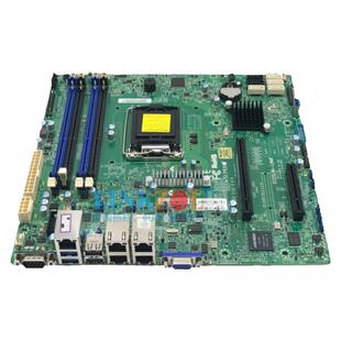 全新E3-1200v3/v4超微X10SLM+-LN4F单C4电口工控网安MicroATX主板