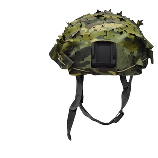 FAST战术头盔伪装盔罩伪装盔罩布罩伪装头盔防护遮蔽头盔罩CP迷彩