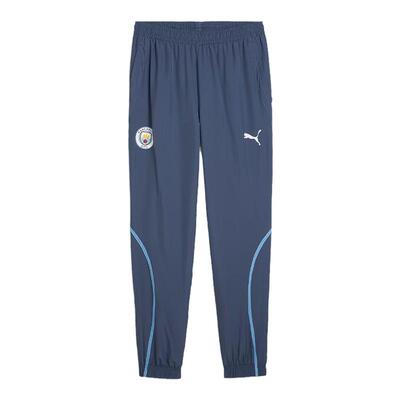 皇贝彪马PUMA曼城足球运动训练热身梭织百搭时尚长裤男777581-22