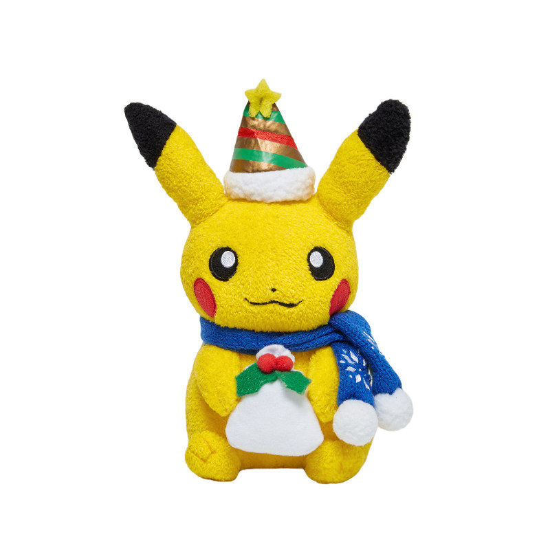 pokemon日本正版圣诞皮卡丘公仔