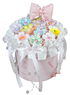 景德镇陶瓷生日蛋糕花束礼盒仿真永生花成品生日拍照礼物送女闺蜜