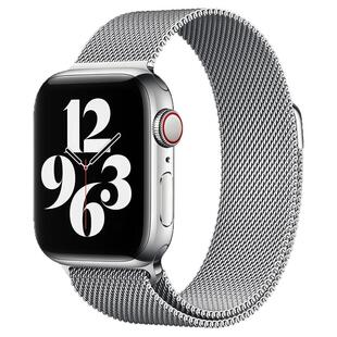 超好看透气适用iwatchs11表带苹果手表applewatch9金属米兰尼斯se表带磁吸S10透气女高级感男生星光色夏运动
