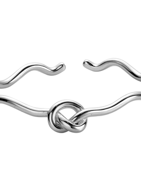 【S925银】爱心打结手镯