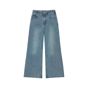 COMMXN·微喇牛仔裤日常简约休闲百搭宽松长裤2026春季新款女装