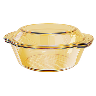 玻璃汤碗双耳大号家用盛汤带盖可微波汤煲耐高温泡面碗水果沙拉碗