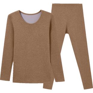 三枪热力弹保暖内衣女大码抗菌加绒加厚秋衣秋裤套装女士无尺码